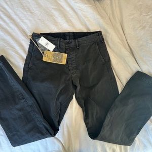 Ralph Lauren Charcoal Gray Tapered Twill Low Rise Slim Cut Pants NWT SIZE 32X32